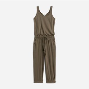 Jersey Olive Green Jumpsuit